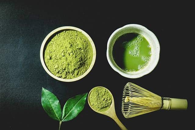 Preparation matcha tea